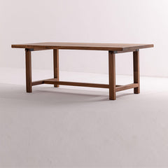 Live Edge Wood Dining Table with Wooden Legs