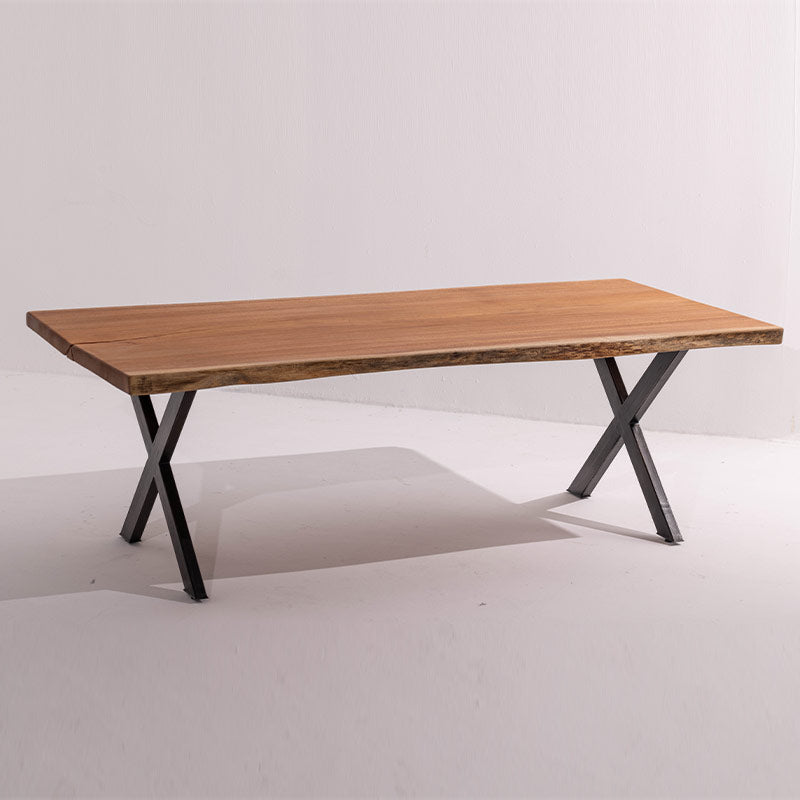 Mahogany Dining Table with X-Legs
