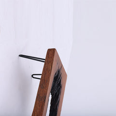 Live Edge Exotic Wood Coffee Table with Hairpin Legs