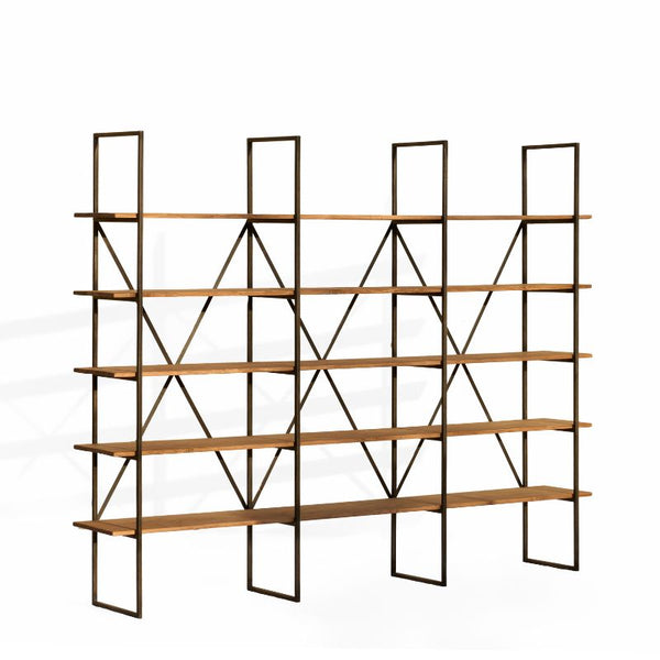 PINE WOOD AND STEEL XXX BOOKSHELF