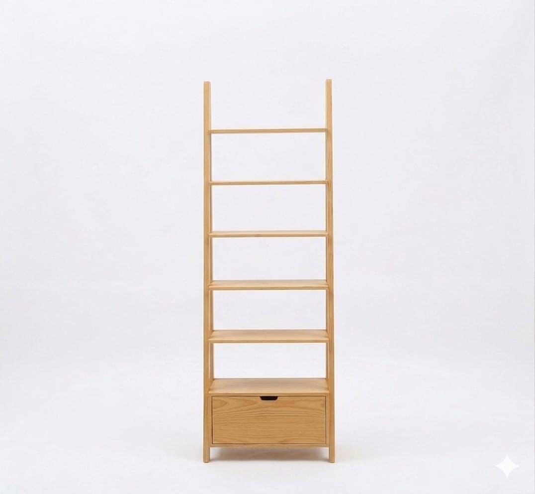 Wooden Ladder Book Shelf