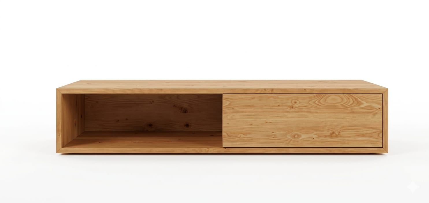 Minimalist TV Unit Pine Wood