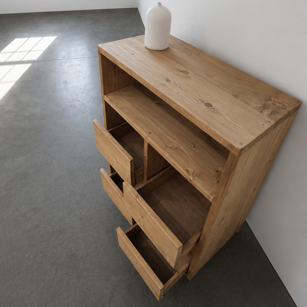 Reclaimed Pine Console Unit