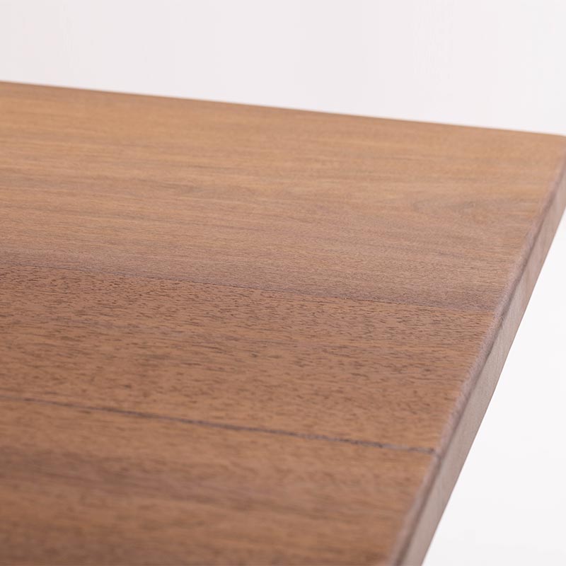 Live Edge Wood Dining Table with Wooden Legs